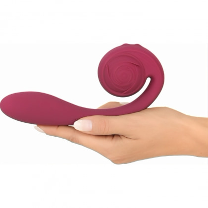 Rosenrot Vibrator Flexibil, 2 Motoare, 10 Moduri Roșu 7