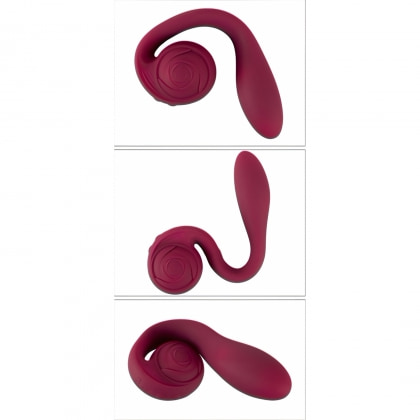 Rosenrot Vibrator Flexibil, 2 Motoare, 10 Moduri Roșu 6