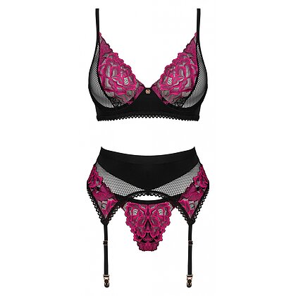 Set Obsessive Rosenty 3 Piese Roz XS-S