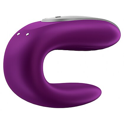 Vibrator Smart Satisfyer Double Fun pentru Cupluri Mov 6