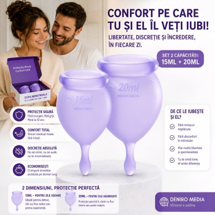 Satisfyer Feel Good Menstrual Cup Set Lila 4
