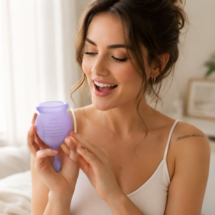 Satisfyer Feel Good Menstrual Cup Set Lila 6