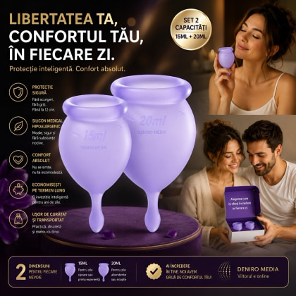 Satisfyer Feel Good Menstrual Cup Set Lila 3