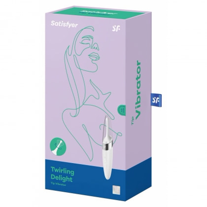 Satisfyer Twirling Delight White – Reîncărcabil, Discret Alb 5