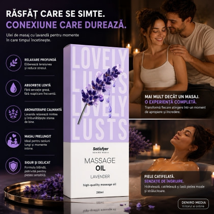 Satisfyer Ulei Masaj Lavandă 250 ml — Relaxare Catifelată 5