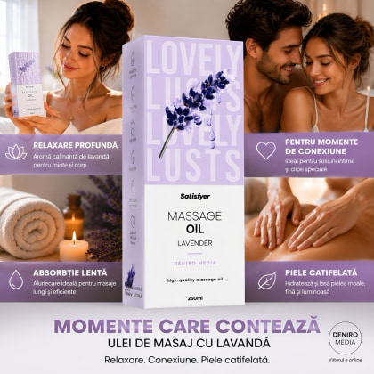 Satisfyer Ulei Masaj Lavandă 250 ml — Relaxare Catifelată 2