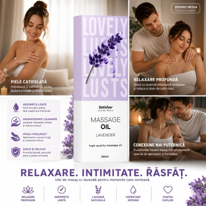 Satisfyer Ulei Masaj Lavandă 250 ml — Relaxare Catifelată 6