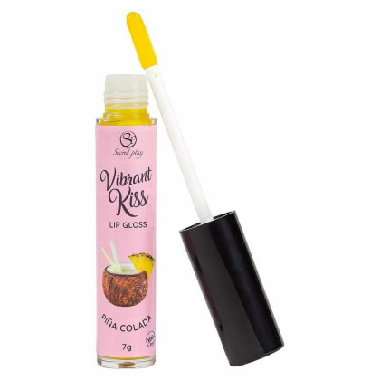 Secret Play Vibrant Kiss — Gloss Pina Colada cu Vibrații 2