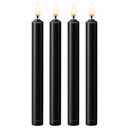 Set 4 Lumânări Negru