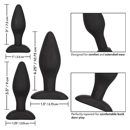 Set Anal Silicone Exerciser Negru 6