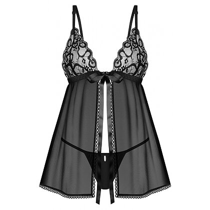 Babydoll Obsessive Blomentis Negru XS-S