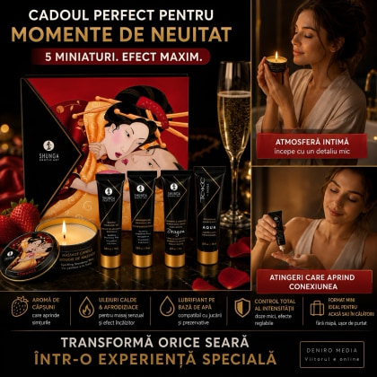 Set Cadou Shunga Geisha's Secrets Strawberry pentru Cupluri 3