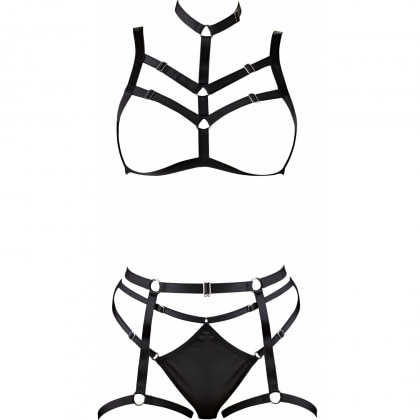 Set Cottelli Collection Irene Negru S-L 5