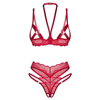Set Obsessive Cupide Desir Roșu 2XL-3XL 4