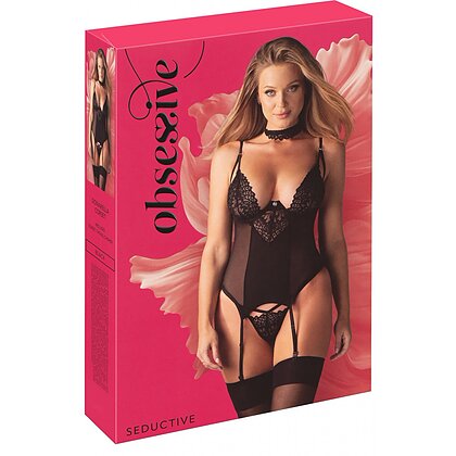 Set Corset Obsessive Donarella Negru XL-2XL 5