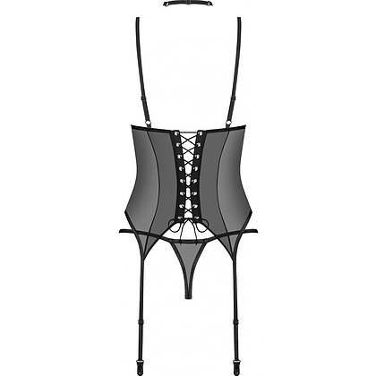 Set Corset Obsessive Donarella Negru XL-2XL 4