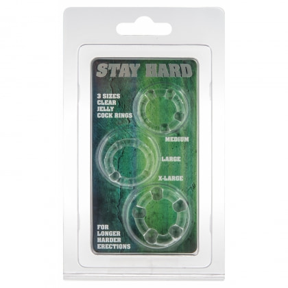 Set Inele Penis Stay Hard Transparent 2