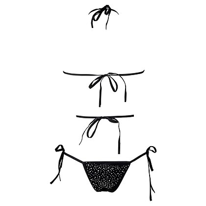 Set Le Desir Festive Rhinestone Negru S-L 4