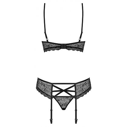 Set Lenjerie Intimă Obsessive 818-SEG Negru S-M 4