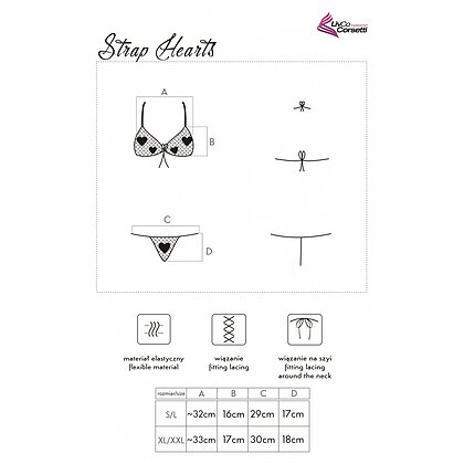 Set LivCo Strap Hearts Roșu S-L 2