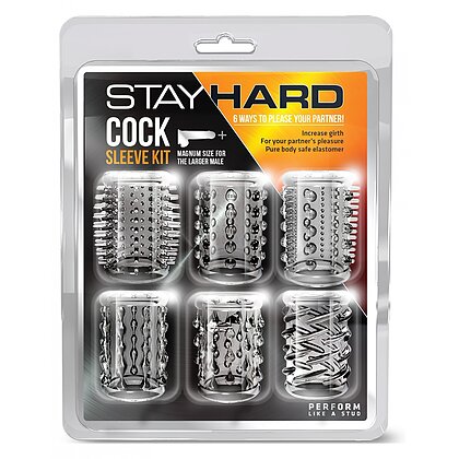 Set Manșoane Penis Stay Hard Transparent 3