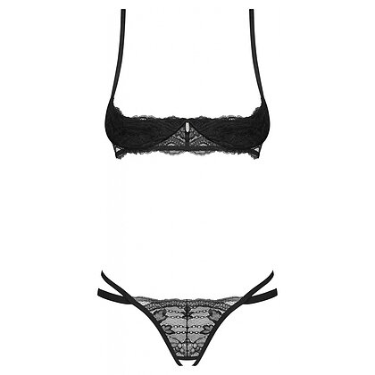 Set Obsessive Nutris Decupat Negru XS-S