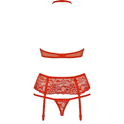 Set Obsessive 838-SEG Roșu S-M 4