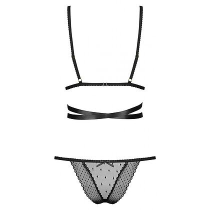 Set Obsessive Bowessa Negru S-M 4