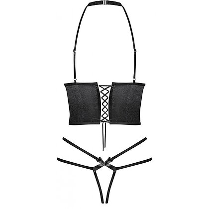 Set Obsessive Delishya Negru L-XL 4