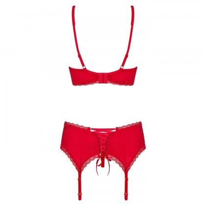 Set Obsessive Jolierose Roșu S-M 4