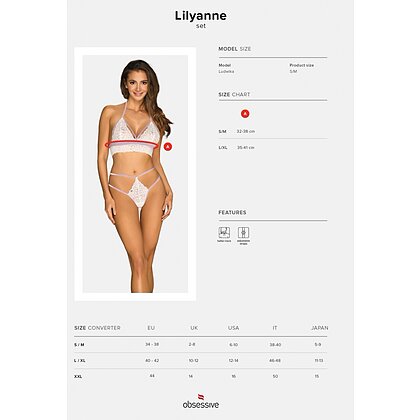 Set Obsessive lilyanne Alb L-XL 5