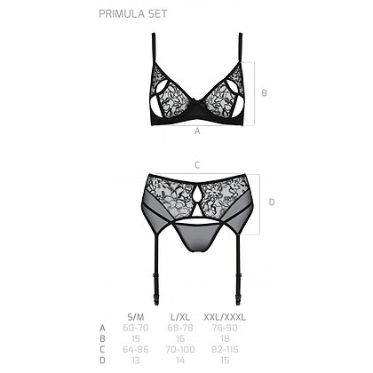 Set Passion Eco Primulă Negru S-M 5