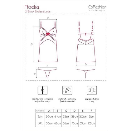 Chemise CoFashion Noelia Negru S-M 3