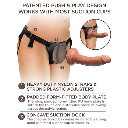 Set Strap-on Body Dock Negru 8