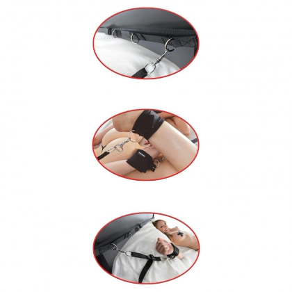 Set Ultimate Bed Restraint Fetish Fantasy Series Negru 3