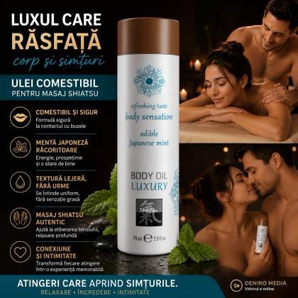 Shiatsu Luxury – Ulei Comestibil Menta Japoneză, 75 ml 2