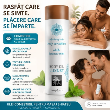 Shiatsu Luxury – Ulei Comestibil Menta Japoneză, 75 ml 3