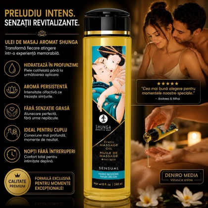 Shunga Massage Oil Island Blossoms 250ml 2