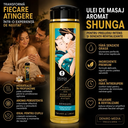 Shunga Massage Oil Island Blossoms 250ml 4