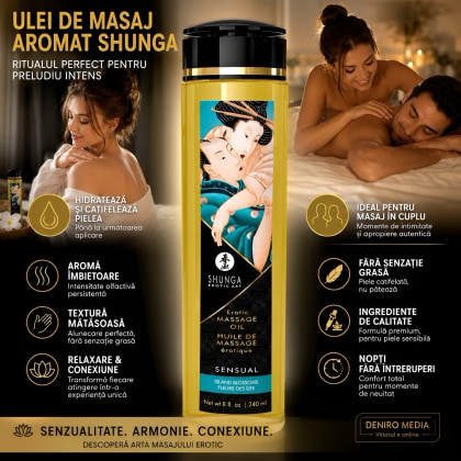 Shunga Massage Oil Island Blossoms 250ml 6