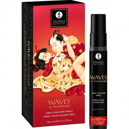 Shunga Waves Of Pleasure — Spray Căpșuni Spumante 20 ml