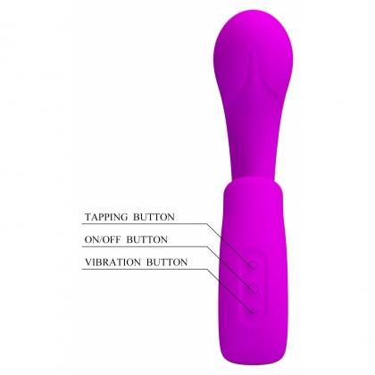 Sibel Vibrator Dublă Stimulare 10+30 Moduri Reîncărcabil Mov 7
