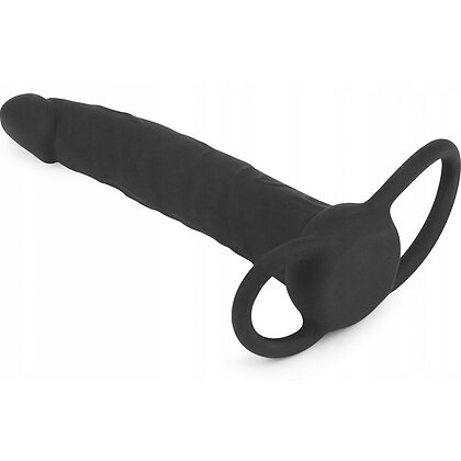 Strap-On Stimulare Anală Double Prober Negru 3