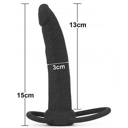 Strap-On Stimulare Anală Double Prober Negru 6