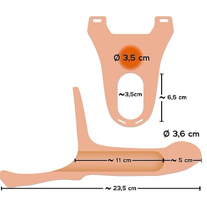 Silicone Strap-on Add 5cm Medium 5