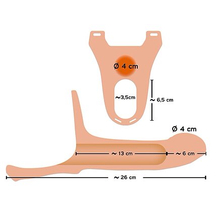 Silicone Strap-on Add 6cm Large 6