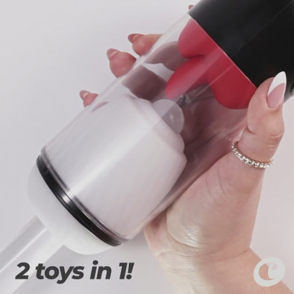 Slurpy Crushious Masturbator Automat 2 în 1 Alb 6