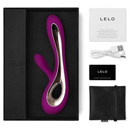 Vibrator Rabbit Lelo Soraya 2 cu Două Motoare Mov 2