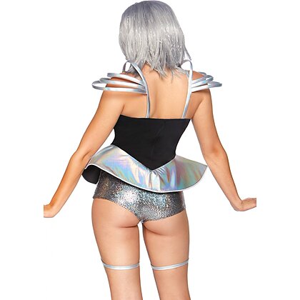 Costum Leg Avenue Space Cadet Argintiu L 3
