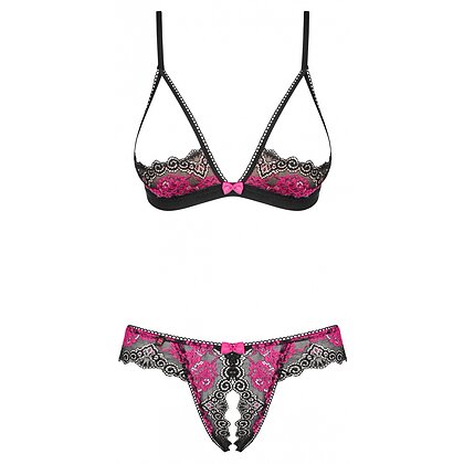 Set Obsessive Open Tulia Negru XS-S